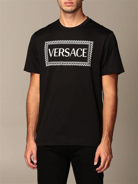 versace collection t shirt herren schwarz pink|farfetch versace t shirt.